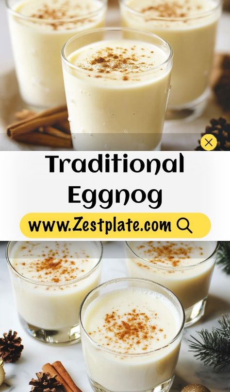 Traditional Eggnog  Indulge in the velvety richness of a Classic Eggnog, effortlessly blending creamy textures and warm spices for a nostalgic holiday treat. Perfect for gatherings, this recipe invites you to craft a drink as delightful as the season itself.  Ingredients  • 6 large egg yolks. • 3/4 cup sugar. • 2 cups milk. • 2 whole cloves.  Transform your holiday gatherings with the classic delight of Traditional Eggnog—smooth, spiced, and irresistibly festive! Eggnog Alcohol, Christmas Roast Recipes, Holiday Chicken Recipes, Classic Eggnog, Christmas Eggnog, Christmas Roast, Peppermint Recipes, Spiced Drinks, Eggnog Recipe