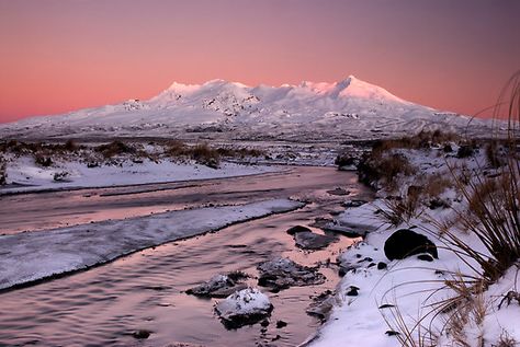 Amazing Mt Ruapehu Sunrise Picture Mt Ruapehu, North Island New Zealand, New Zealand Landscape, Planning Board, Sunrise Pictures, Mountain Travel, Active Volcano, Beautiful Sunrise, Free Consultation