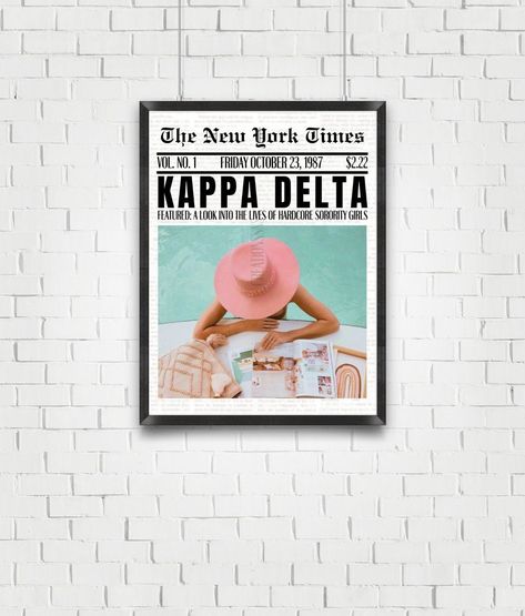 Preppy College, College Sorority, Newspaper Print, Newspaper Printing, Sorority Girl, Kappa Delta, Alpha Phi, The New York Times, Sorority