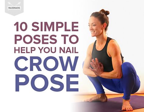 How To Do Crow Pose, Crow Pose For Beginners, Crow Yoga Pose, Crow Pose Yoga, Crow Yoga, Balance Poses, Animal Flow, Everyday Yoga, Cat Cow Pose