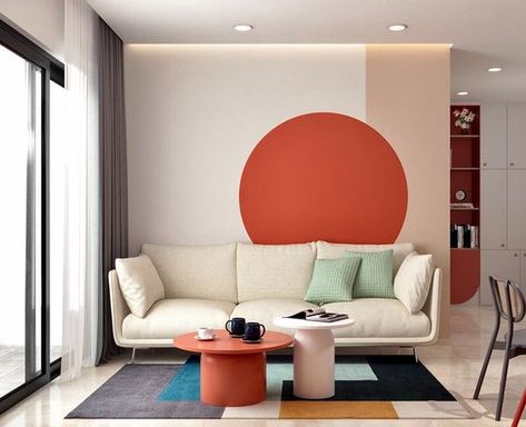 Wall Behind Sofa, Interior Wall Colors, Living Room Murals, Living Room Wall Color, Dining Room Paint, Diy House Renovations, Room Wall Painting, Interior Design Color, Bedroom Wall Paint