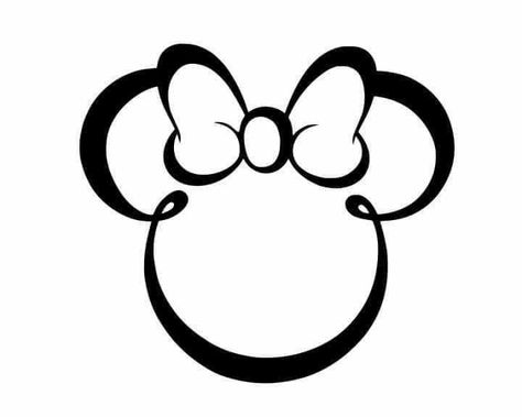 Tattoos Family, Pet Tattoos, Deco Disney, Mouse Logo, Mouse Tattoos, Disney Silhouette, Disney Silhouettes, Idee Cricut, Tattoo Cover Up