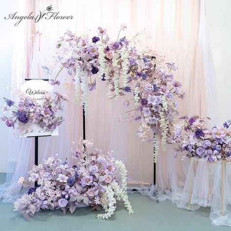 Unique Customize Wedding Decoration Flower, Wedding Arch, Table Flower Centerpiece, 5D Flower wall, Flower Arrangement, Background Decoration, Artificial Flower, Simulation plants, Christmas trees, potted plants, flower vines, Flower wreath, Flower ball, Car Flower, Various flower head accessories,Valentine's Day Gift Lavender Arch, Flower Wedding Backdrop, Flower Wedding Arch, Table Floral Decorations, Arch Table, Wedding Lavender, Flower Vines, Flower Backdrop Wedding, Wreath Flower