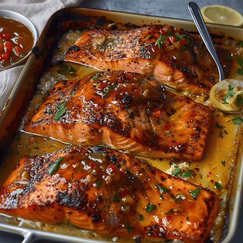 Delight Your Taste Buds with Cajun Honey Butter Salmon: A Flavorful Fusion Are you ready to take your dinner game to a new level? Our Cajun Honey Butter Salmon recipe ... Read more Cajun Honey Butter Salmon, Honey Butter Salmon, Butter Salmon, Salmon Dinner, Baked Salmon Recipes, Salmon Dishes, Fish Dinner, Cajun Recipes, Honey Butter