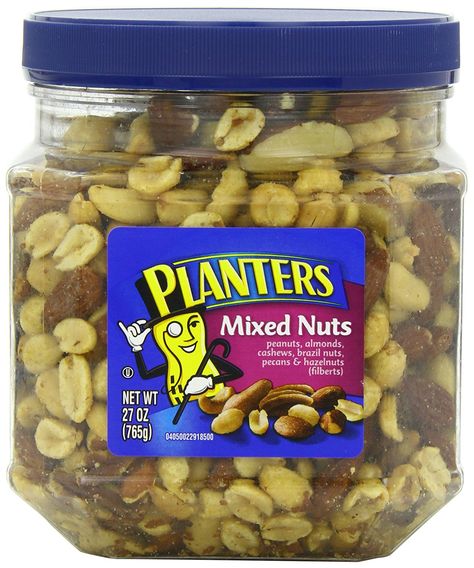 Planters Mixed Nuts Jar, 27 Ounce * Click image for more details. Nut Jar, Planters Peanuts, Super Snacks, Grocery Foods, Kitchen Jars, Banana Chips, Mixed Nuts, Baking Supplies, Dried Fruits