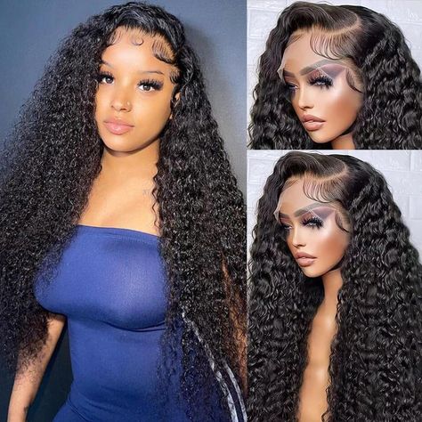 PRICES MAY VARY. 【Deep Wave Lace Front Wigs Human Hair Material】 13x6 Deep Wave Lace Front Wigs Human Hair, Made of 100% Brazilian Virgin Human Hair, Real 200% Density, Full and Thick, Soft and Silky, Natural and Healthy. 【13x6 HD Lace Front Wigs Texture】 13x6 Deep Wave Wig, Beyonce Has the Same Style, Having It Can Make You More Charming and Attractive! No Shedding, No Tangling, No Smell and True to Length. Can Be Dyed, Bleached, Straightened and Restyled As You Want. You Will Love It. 【13x6 De No Part Deep Wave Wig, Waterwave Wig, Deep Wave Sew In, Deep Wave Weave, Deep Wave Lace Front Wigs, Water Wave Wig, Brazilian Hair Wigs, Sew In Hairstyles, Waves Curls