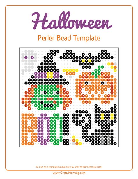 Perler Bead Patterns Free, Ironing Beads Ideas, Halloween Perler Bead Patterns, Bead Patterns Free, Perler Halloween, Hama Beads Halloween, Halloween Perler, Perler Bead Designs, Ironing Beads