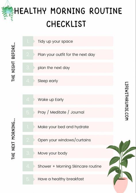 How To Have A Routine, How To Wake Up In The Morning Tips, Early Morning Routine Aesthetic, Morning Routine Planner, Morning Routine Aesthetic, Morning Routines List, Create A Morning Routine, School Organisation, Get Your Life Together