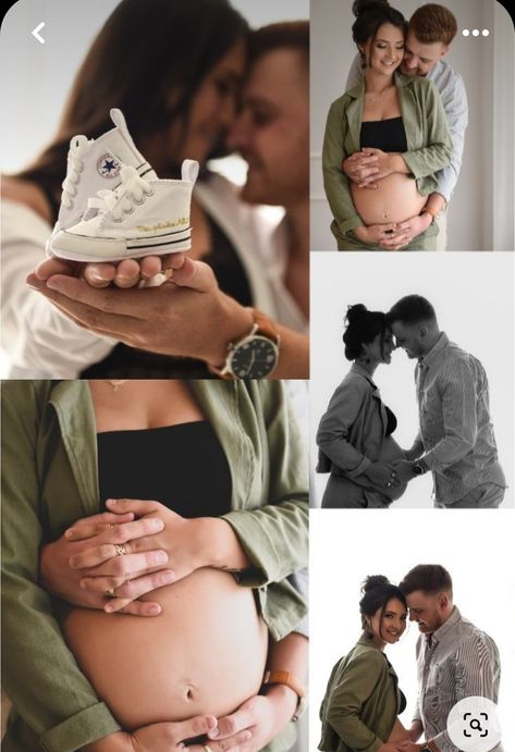 In House Maternity Photoshoot, Cozy Maternity Photoshoot, Maternity Photography Jeans And Shirt, Pregnant Photoshoot Ideas At Home, Ivf Maternity Pictures, Maternity Poses With Husband In Studio, Maternity Photography In Nursery, Kitchen Maternity Photoshoot, Pregnancy Photoshoot Ideas At Home