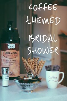 So help me God this'll be my bridal shower one day. =D Coffee Bar Bridal Shower Ideas, Coffee Themed Party, Coffee Bridal Shower, Wedding Planning Details, Coffee Bar Ideas, Couple Wedding Shower, Coffee Party, Themed Bridal Shower, Coffee Wedding