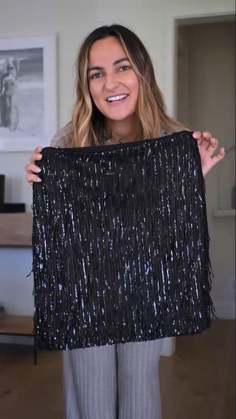 Shop Sequin Fringe Shift Skirt and other curated products on LTK, the easiest way to shop everything from your favorite creators. Black Glitter Skirt Outfit, Black Fringe Skirt Outfit, Tassel Skirt Outfit, Black Sequin Skirt Outfit, Glitter Skirt Outfit, Sequin Fringe Skirt, Shift Skirt, Sequin Skirt Outfit, Short Sequin Skirt