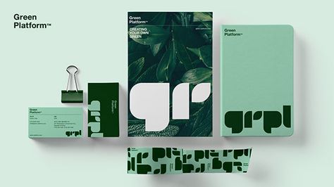 Green Brand Identity, Plant Logos, Green Platform, Branding Resources, Brand Color Palette, Theme Color, Green Brands, Graphics Inspiration, Sustainable Brand