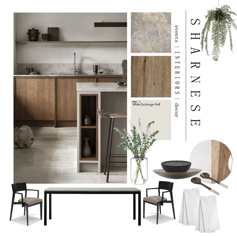 Interior Presentation, Interior Design Portfolio Layout, Materials Board Interior Design, Mood Board Interior, Dining Interior, 포트폴리오 레이아웃, Desain Pantry, Kitchen Mood Board, European Kitchens