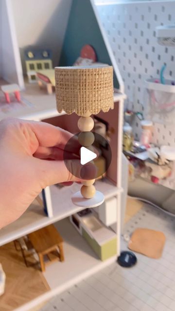 Martin Goes Mini on Instagram: "This floor lamp is inspired by a very expensive real life version. With the materials I had on hand, this 1:12 replica was $0. 🏆  Also full tutorial available on martingoesmini.com !!! . . #dollhouse #dollhousediy #miniatureinteriordesign #miniatures #dollhouseminiatures #interiors #interiordesign #timelapse" Dollhouse Lamps Diy, Diy Dollhouse Lamp, Dollhouse Chandelier Diy, Dolls House Interiors Diy, Dollhouse 1:12, Dollhouse Lighting Diy, Making Miniatures Diy, Mini Doll House Diy, 1 12 Scale Miniatures Diy