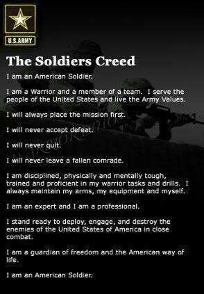 Soldiers Creed, Army Values, Creed Wallpaper, Military Pride, American Soldier, Military Quotes, Basic Training, Army National Guard, Military Mom