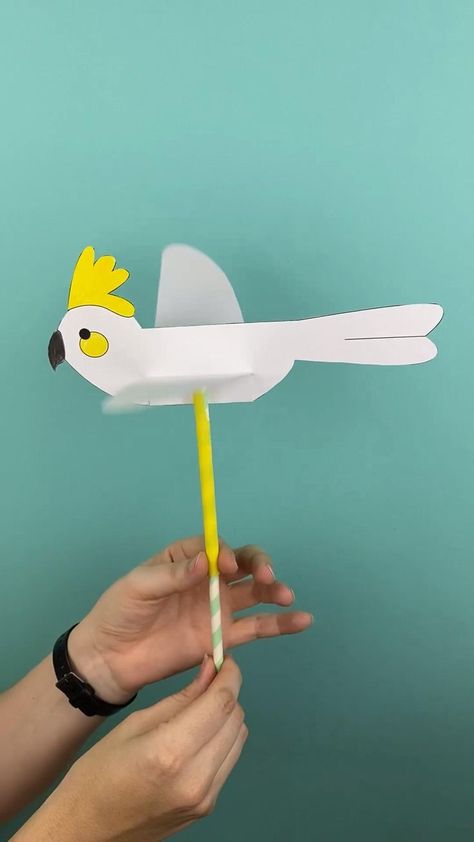 DIY craft ideas for kids bird fly amazing gift | Hand crafts for kids, Diy gifts, Art activities for kids Diy Craft Ideas For Kids, Folding Origami, Diy Craft Ideas, Instruções Origami, Craft Ideas For Kids, Seni Dan Kraf, Hand Crafts For Kids, Animal Crafts For Kids, Flying Bird