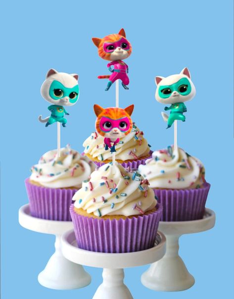 Super Kitty Birthday Cake, Superkitties Birthday Cake, Super Kitty Birthday Party Ideas, Superkitties Birthday Party, Super Kitties Birthday Cake, Super Kitties Birthday Party, Super Kitties Cake, Super Kitty Birthday, Superkitties Birthday