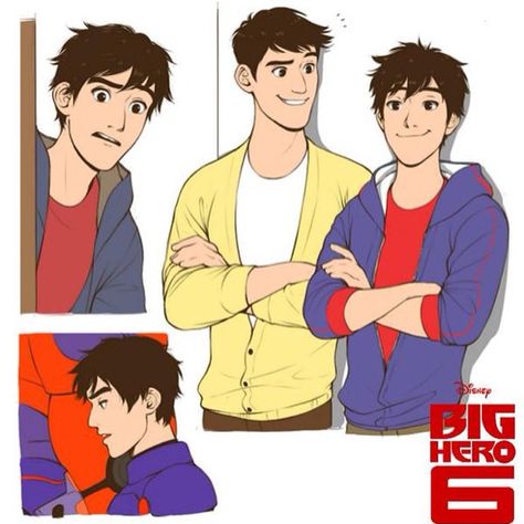 “#FanArt of Hiro grown up... #Tadashi #Hiro #BigHero6 via @RionkaePohttah @CaringHamada #BH6” Big Hero 6 Tadashi, Tadashi Hamada, Princesas Disney Anime, Hiro Big Hero 6, The Dictator, Hiro Hamada, Pinturas Disney, Baymax, Big Hero 6