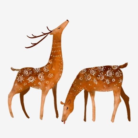 hand painted,painted,animal,forest animals,illustration,fawn,deer Animal Forest Illustration, Deer Illustration Cute, Cute Deer Illustration, Fawn Illustration, Forest Animals Illustration, Fawn Deer, Deer Drawing, Deer Illustration, Animals Illustration