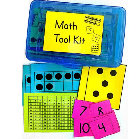 45+ math tools to develop math K-2 math skills and foster independence. Math Tool Kit, Number Centers, Gingerbread Activities, Math Night, Math Lab, Math Rotations, Classroom Idea, Math Tools, Number Lines