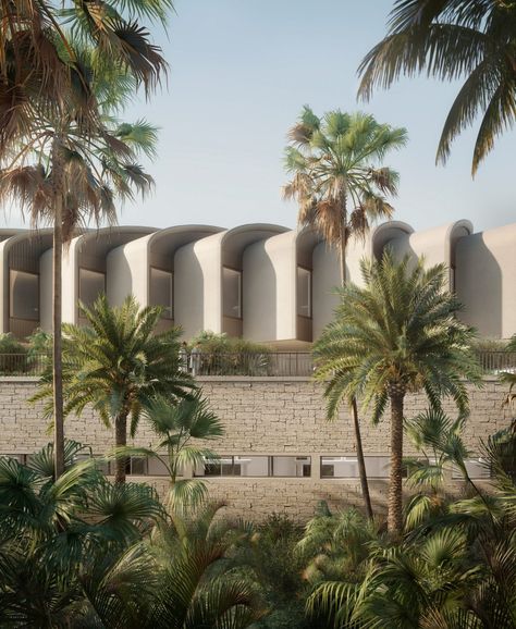 Foster Partners' Cairo hospital embodies "latest research on biophilia" Heart Hospital, Culture Center, Green Terrace, Hospital Architecture, New Hospital, Passive Design, Foster Partners, Norman Foster, Egyptian Pyramids