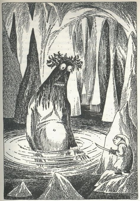 Tove Jansson's illustration for the Swedish edition of the Hobbit Tolkien Illustration, Tove Jansson, Jrr Tolkien, Gandalf, Legolas, Art And Illustration, 판타지 아트, Children's Book Illustration, Tolkien