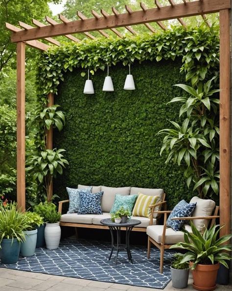 20 Incredible Patio Decorating Ideas – ToolzView Vertikal Garden, Small Patio Decor, Small Patio Garden, Casa Country, Patio Flooring, Home Garden Design, Patio Interior, Patio Decorating Ideas, Small Garden Design