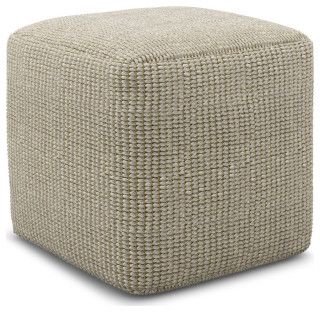 Square Pouf Ottoman, Contemporary Patio, Outdoor Pouf, Square Pouf, Pouf Ottoman, Pet Bottle, Outdoor Indoor, Outdoor Ottoman, Floor Pillows