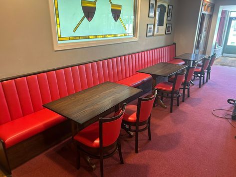 More lovely seating, tables and chairs for you to look at. This time for.... - Crewe Vagrants Sports Club - Blackley Cricket Club - Chaiiwal If your pub, club or bar seating is looking worn-out why not ask us for a free quote, we usually just need a photo and some measurements and for you to look at our extensive fabric and stain options here. https://www.askdrake.com/fabrics-stains/ Email us: sales@askdrake.com Call: 01422 839 690 #pubfurniture #fixedseating #drakesbarfurniture #barfurn... Sport Bar Design, Pub Furniture, Banquette Dining, Dining Booth, Wall Bench, Restaurant Booth, Booth Seating, Cricket Club, Banquette Seating