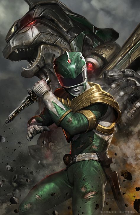 Green Ranger Wallpaper, Sifi Art, Power Rangers Poster, Green Power Ranger, Power Rangers Comic, Red Screen, Tommy Oliver, Power Rangers Fan Art, Power Rangers Samurai