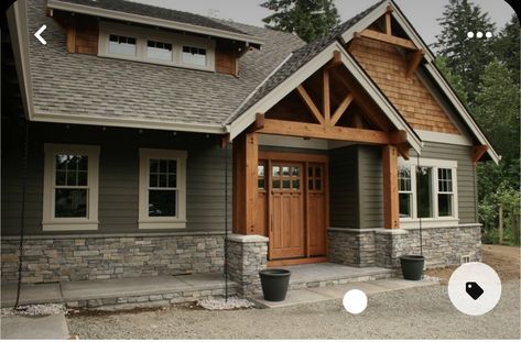 Craftsman Style Homes Exterior, Exterior Finishes, Lake Houses Exterior, Open Loft, Outdoor Entrance, Paint Color Ideas, Homes Exterior, Exterior House Paint Color Combinations, Exterior House Color