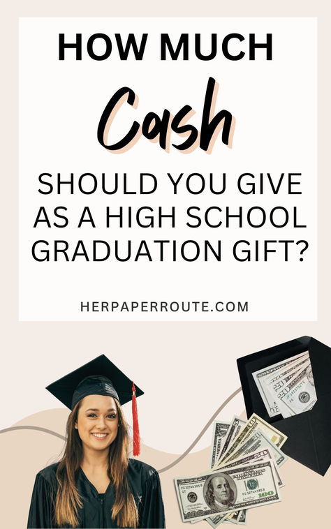 Do you have a family member, or do you know someone who will soon be graduating high school? It’s a big step and something worth celebrating. Likely, the graduate will go on to college or the workforce very soon. This may have you thinking about gifts. What should you get for the graduate? Or maybe you’re wondering how much money to give for a high school graduation gift. Find answers here! Gifts For High School Graduate, High School Graduation Money Gift Ideas, Highschool Graduation Gifts, Graduation Gifts For High School, Hs Graduation Gifts, Graduating High School, Graduation Money Gifts, Graduation Centerpiece, Graduation Open Houses