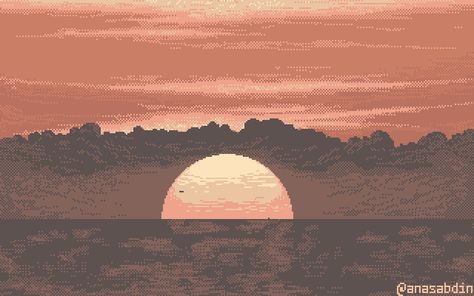 Pixel Art Landscape Gif, Chill Video, Pixel Art Gif, Pixel Video, Pixel Gif, Pixel Art Landscape, Gif Wallpaper, Pixel Art Background, Pixel Animation