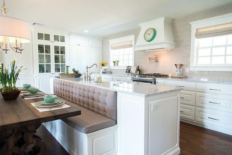 7 Creative Design Ideas For Kitchen Island Bench Seating - Kitchen Cabinet Kings Blog Kitchen Island Bench Seating, Kitchen Island With Bench Seating, Kitchen Islands Ideas With Seating, Kitchen Island Dining Table, Kitchen Island Bench, Small Kitchen Island, Kitchen Island Table, Kitchen Seating, Island Bench