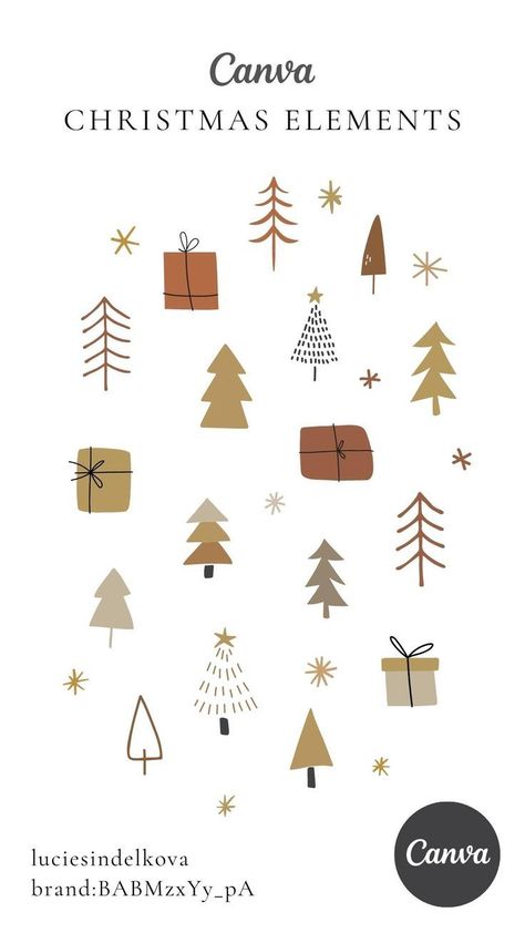 Christmas Winter Tree Canva Elements for Inst Canva Holiday Elements, Christmas Minimalist Illustration, Christmas Elements Illustration, Canva Christmas Element, Creative Christmas Crafts, Christmas Fonts Free, Winter Elements, Kindergarten Design, Christmas Cover