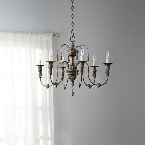 One Allium Way® Paladino 6 - Light Candle Style Classic / Traditional Chandelier & Reviews | Wayfair Fun Lighting, Chandelier French, Quorum Lighting, Chandelier Metal, Copper Chandelier, Candle Style Chandelier, Traditional Chandelier, Beaded Chandelier, Drum Chandelier