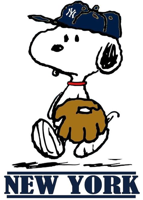 New York Yankees, Snoopy, New York, Baseball