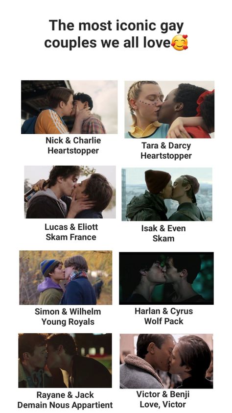 Gay Characters In Movies, Gay Tv Couples, Gay Tv Shows, Jack Wolfe, School Routine For Teens, Isak & Even, Tv Show Couples, School Routine, Cartoon Tv Shows