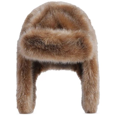 Fur Trapper, Fur Trapper Hat, Fawn Colour, Trapper Hat, Trapper Hats, Metallic Yarn, Cold Weather Outfits, Dream Clothes, Fall Winter Outfits