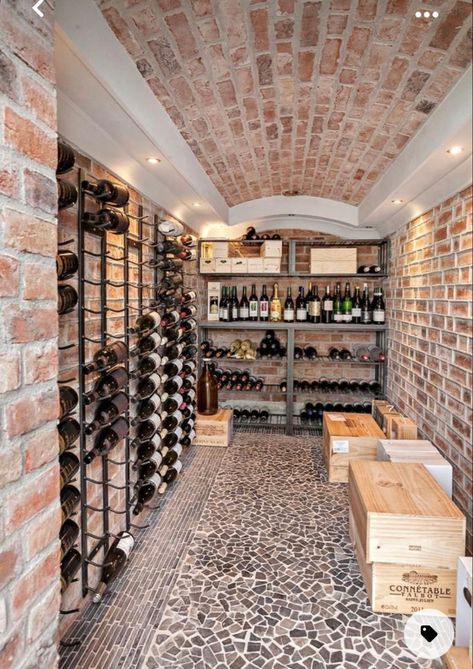 Brick cellar 
Wine racks Rustic Wine Cellar, Unique Wedding Favors For Guests, Wine Cellar Inspiration, Wine Cellar Ideas, Underground Cellar, Pizza Oven Outdoor Kitchen, Cellar Ideas, Wine Cellar Basement, Fashion Outfits Casual