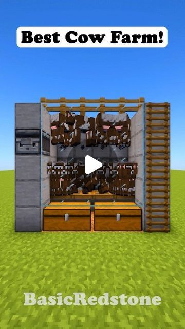 Cute Cow Farm Minecraft, Minecraft Animal Farm Ideas Layout, Minecraft Afk Farm, Minecraft Builds Farm, Pig Farm Minecraft, Cow Barn Minecraft, Cactus Farm Minecraft, Minecraft Building Ideas Farm, Crop Farm Minecraft