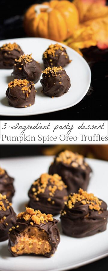 Halloween Truffles, Chocolate Truffle Cookies, Pumpkin Truffles, Oreo Cookie Balls, Cookies Pumpkin, Cookie Balls, Pumpkin Spice Cookies, Oreo Balls, Dipped In Chocolate