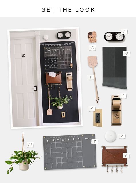 Small Accent Wall, Family Calendar Wall, Command Center Design, Family Command Center Wall, Command Center Organization, Diy Command Center, Command Center Kitchen, Home Command Center, Chasing Paper