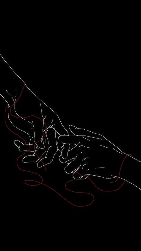 Spiritually Connected, Twin Flame Art, Red String Of Fate, Line Art Images, The Minds Journal, Better Mental Health, Romantic Wallpaper, Minds Journal, Wattpad Book Covers