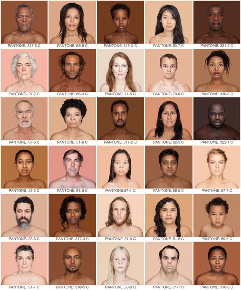 From the series, Humanae (ongoing). Pantone Chart, Skin Tone Chart, Skin Color Chart, Human Skin Color, Pantone Color Chart, Skin Color Palette, Female Photographers, Photo Series, Pantone Color