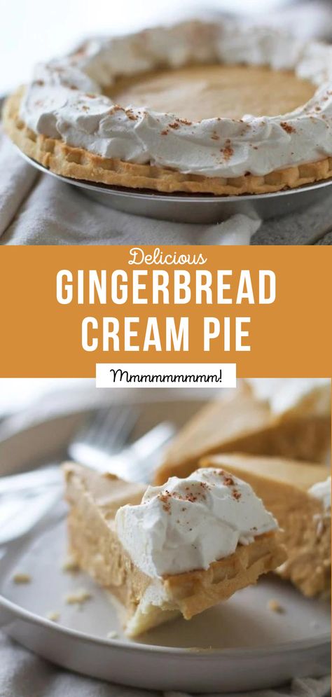 Pies To Make For Christmas, Winter Time Desserts, Holiday Cream Pie, No Bake Christmas Pie Recipes, Pie Recipes For Christmas, No Bake Pies For Christmas, Best Pies For Christmas, Thanksgiving Cream Pie, Winter Deserts Easy