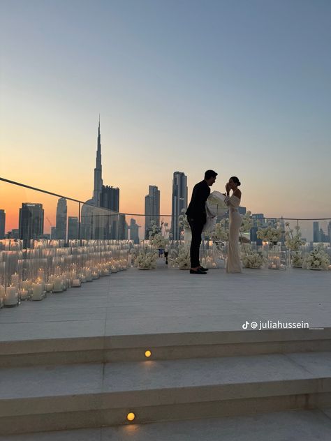 Proposal Ideas Family, Rich Proposal Aesthetic, Rich People Wedding, Proposal Switzerland, Manifest Proposal, Celebrity Proposals, Proposal Set Up, Greece Proposal, Dubai Proposal