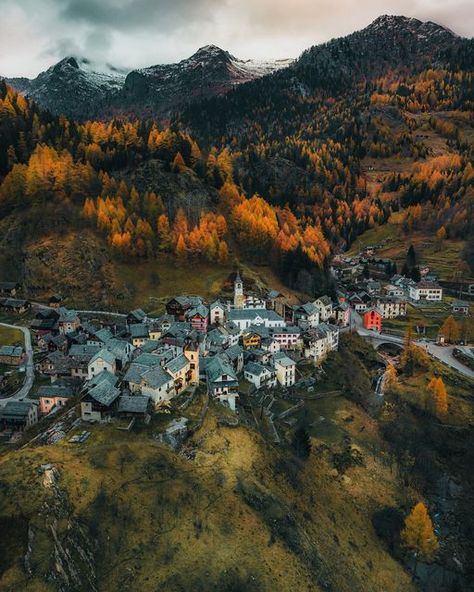 Modern Village Aesthetic, Small Mountain Town, Mountain Side Village, Town In The Woods, Village In Mountains, Village Aesthetic, Village Center, Seventh Son, Forest Village