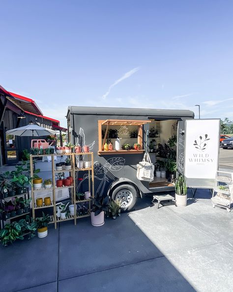 Its summer time, our mobile shop can be spotted in the wild! Mobile Flower Shop Trailer, Mobile Plant Shop Trailer, Flower Trailer Shop, Thrifted Plant Pots, Mobile Flower Trailer, Mobile Plant Shop, Mobile Flower Shop, Flower Trailer, Plant Truck