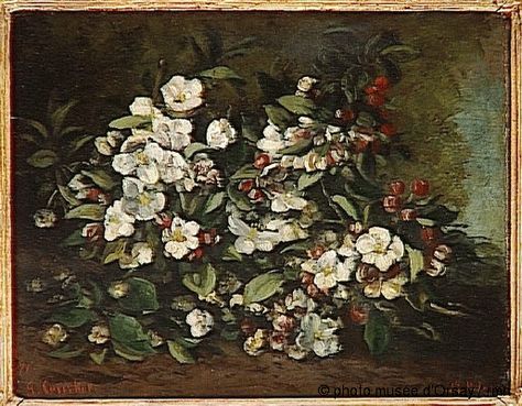 Musée d'Orsay: Collections catalogue - search results Musée D'orsay Paris, Gustave Courbet, French Paintings, Apple Blossoms, Paul Cezanne, Oil Painting Flowers, Oil Painting Reproductions, Online Wall Art, Flower Oil